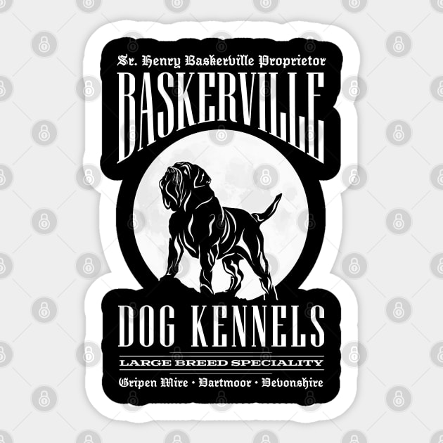 Baskerville Kennels Sticker by Vector Deluxe